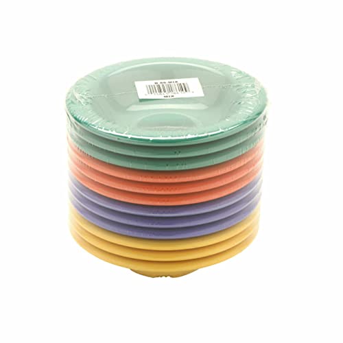 GET B-86-MIX Melamine Narrow Rim Fruit/Dessert Bowl, 8 Ounce, Assorted Colors (Set of 12)