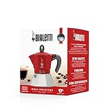 Bialetti - Moka Induction, Moka Pot, Suitable for all Types of Hobs, 4 Cups Espresso (5.7 Oz), Red