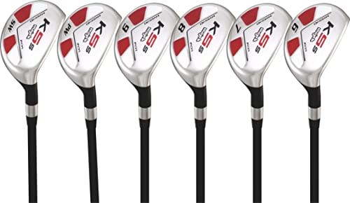 Senior Men’s Majek Golf All Hybrid Partial Set, which Includes: #6, 7, 8, 9, PW +SW Senior Flex Right Handed New Utility “A” Flex Club