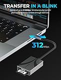 SABRENT USB Type-C Card Reader, Dual-Slot UHS-II SDXC and microSDXC SD 4.0 (CR-CSDM)