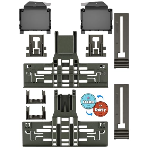 Upgraded WPW10546503 W10546503 Dishwasher Upper Rack Adjuster Assembly & W10195372/3 Dishrack Adjuster Housing for Kitchenaid Dishwasher Parts KDTE334GPS0 KDFE104HPS0 Top Rack Adjuster, 10Packs