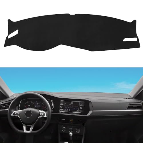 VEENJOY Dash Cover Compatible with Volkswagen VW Jetta Accessories 2019-2025, Dash mat Dashboard Cover Compatible with VW Jetta,No Glare Anti-Slip and Sunshade Protector