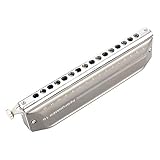 East top Upgrade Chromatic Harmonica 16 Hole 64 Tone Key of C, Aluminum Comb Chromatic Mouth Organ Harmonica For Adults, Students and harmonica lovers