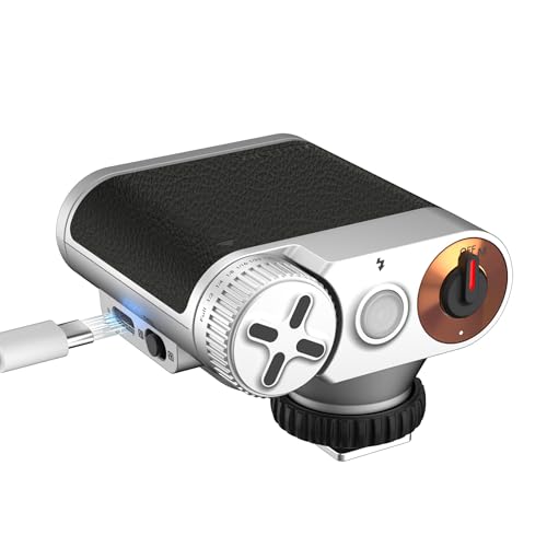 VILTROX Retro Flash for Camera, 1100mAh Mini Camera Flash GN12 with 7 Levels, 23W/s Full Power Small Camera Flash, 0.25-3.5s Recycle, S1/S2 Optical Control for Sony Fujifilm Canon Nikon Olympus (Z1)