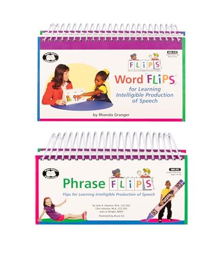 Super Duper Publications | Word Flips® & Phrase Flips® for Learning Intelligible Production of Speech | Speech Therapy - Apraxia | Educational Learning Resource for Children