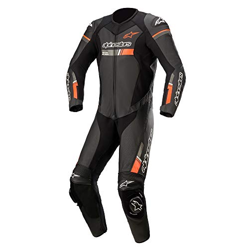 Alpinestars GP Force Chaser Leather One Piece Suit (64) (Black/Red Fluorescent)
