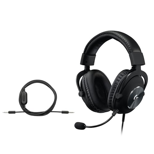 Logitech G Pro X SE Wired Gaming Headset: Blue VO!CE Detachable Boom Mic, DTS 7.1, 50 mm Drivers, USB/3.5mm Aux, USB DAC Included, for PC, Xbox, PS5, PS4 - Black