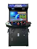 Top Us Video Arcades 4 Player Games 4600 Games 32 inch Screen Black Full Size Commercial Grade Upright Standup Arcade Machine with 2 Game Guns Included