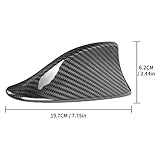 BLAKAYA Replacement for Antenna Cover Shark Fin Trim Hood Carbon Fiber Automotive Roof Aerials for BMW F10 F18 F01 F02 F04 (Black)