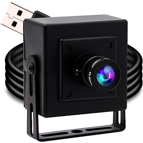 ELP Mini Box USB Camera for Computer 5megapixel HD Webcam with 3.6mm Lens for Machine Vision OV5640 UVC USB2.0 Lightburn PC Camera for Engraving Machine,3D Printer,Robot,3D Scanner