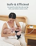 X-Bosak Nasal Aspirator for Baby, Hospital Grade, Electric Nose Sucker with Adjustable 9 Levels Suction, Rechargeable with Night Light and Nursery Rhyme, White