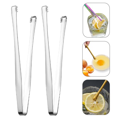 Egg Chalaza Removal Tool, Broken Eggshell Removal Tong, Ice Tong, Sugar Tong, Egg Chalaza Membrane Remover, Essential Kitchen Gadget for Chefs and Bakers.(2Pcs)