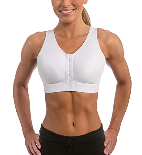 ENELL Women's Lite Full Coverage Sports Bra (101),8,White