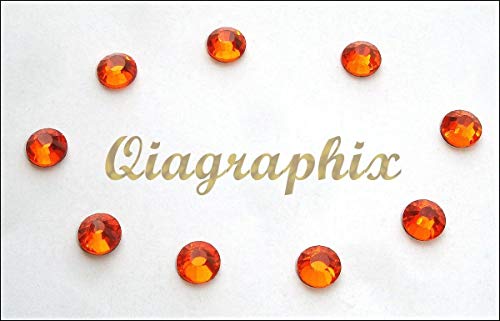 3x 288 Pcs 6 gross DMC Iron On Hotfix Crystal Rhinestones Orange SS30, SS30O