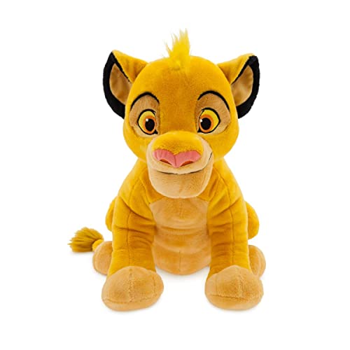 Disney Store Official Simba Medium Soft Toy for Kids, Cuddly Character with Fuzzy Texture and Embroidered Details, Furry Mane and Tail Tuft, Disney Plushy Suitable for All Ages.