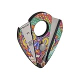 Xikar Xi2 Cigar Cutter Calavera Global NFT Gallery Series Dia de Los Muertos Sugar Skull Art Portrait Double Guillotine Action 440 Stainless Steel Blades Cuts 54 to 60 Ring Gauge Cigars