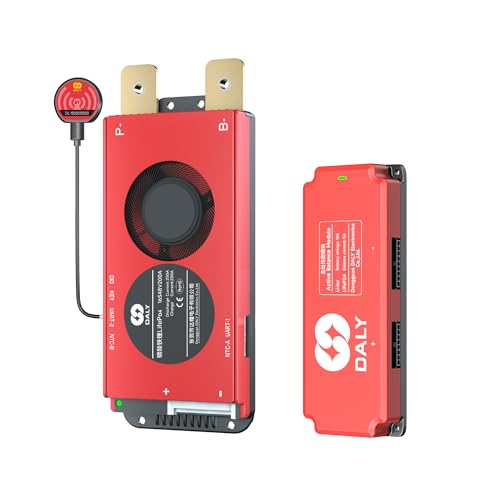 DALY BMS 48V 16S 200A Balance - Smart Bluetooth BMS with 5A Active Cell Balancing for 48V LiFePO4 Battery Pack Golf Carts Electric Motors Solar Energy Power Systems