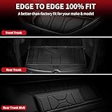 LASFIT Trunk Mats Fit for Tesla Model S & Model S Plaid 2024 2023 2021 2021, TPE All Weather Custom Fit Frunk Car Mat Cargo Liners Set, Black