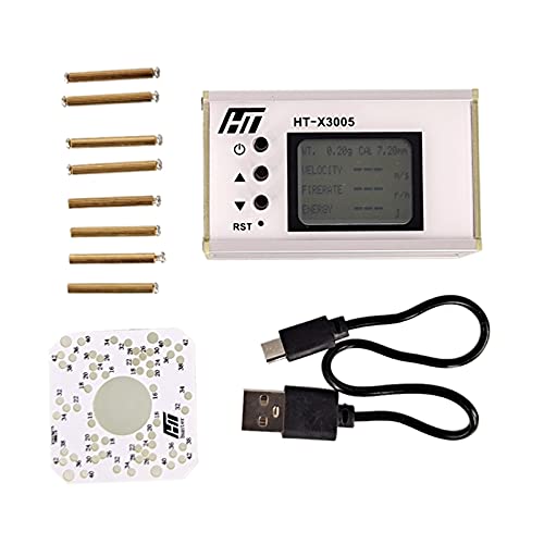 Bloepum HT-X3005 Speed Meter Ball Velocity Energy Measurement Chronograph Speed Tester with Backlight LCD