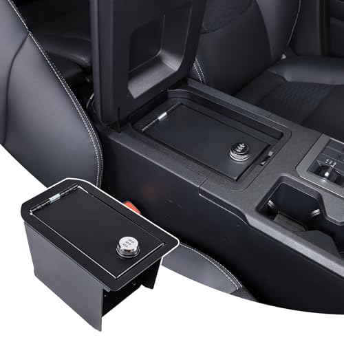 Heutamo Center Console Safe Lock Box Compatible with Toyota Land Cruiser 250 Prado J250 LC250 2024 2025 Accessories, Center Armrest Lockbox Security Storage Organizer Box