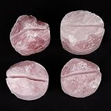 CXD-GEM Natural Rose Quartz Raw Stone Table Card Holder Crystal Business Card Holder for Decoration