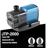 Garden Fountain JTP-2000-16000 Aquarium, Rockery circulating Filtration Aquarium, Water Pump Pool Fountain Pump (Cor : JTP 10000 80W) ()