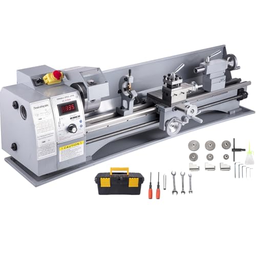 VEVOR Metal Lathe, 8.26"x28.3" Lathe Machine, 2500 RPM Variable Speed Change 750W Brushless Motor Precision Lathe Milling Machine for Various Metal Turning Working
