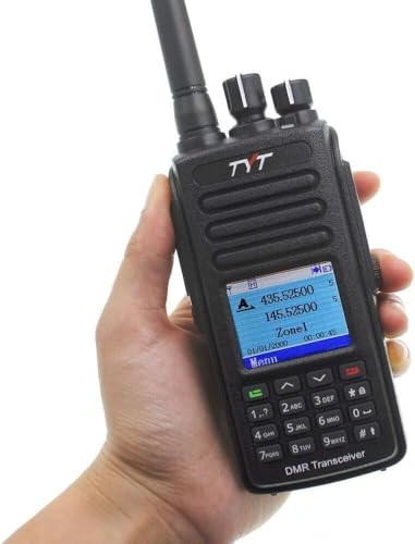 TYT MD-UV390 Plus 5W Output IP67 Waterproof Walkie Talkie Digital Dual Band VHF UHF DMR Radio with AES256 Encryption