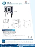 Commercial Convection Oven, Natural Gas or Propane, 60000 BTU, Single Deck, Four Legs, Restaurant Kitchen Bakery HRCO-60K