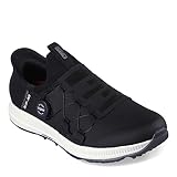 Skechers Men's Go Elite 5 Arch Fit Waterproof Slip in Golf Shoe Sneaker, Black/White Spikeless, 14