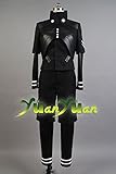 Ya-cos Halloween Men's Tokyo Ghoul Ken Kaneki Jumpsuit Battle Uniform Cosplay Costume,Black,Men:Medium