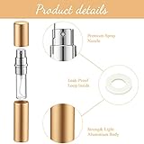 35 Pieces Refillable Perfume Atomizer Mini Refillable Spray Bottle Portable Perfume Bottle with 35 Pieces Refill Dispenser Pump Transfer Tool for Outgoing (5 ml)