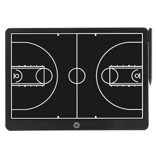 Electronic 16 inch Basketball Coaching Boards, Portable Erasable Pro Strategy Board for Training Teaching Competition Command,Tactical Drawing Tablet Coach Gifts