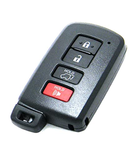 OEM Electronic 4-Button Smart Key Fob Remote Compatible with 2013-2019 Toyota RAV4 (FCC ID: HYQ14FBA, P/N: 89904-0R080, 89904-42070)
