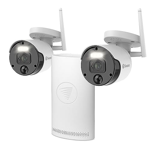 Swann NVW-800 4ch Wi-Fi NVR / 1TB / 2 x NVW-500CAM 1080p WiFi IP Digital Still Image Video Cameras