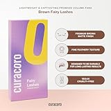 Curacoro Brown Fairy Volume Lash Extensions 3D, 0.07mm Thickness, C CC D Curl, 8-15mm Length Mixed Tray, Premium Brown Individual Eyelashes Tray, Professional Supplies Use