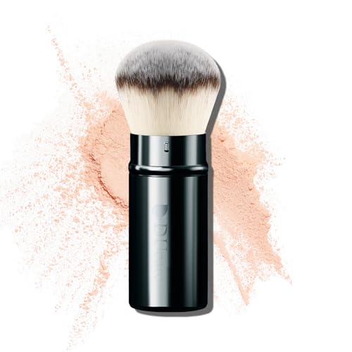 DUcare Retractable Airbrush Kabuki Brush for All Face Makeup & Foundation for Liquid, Cream and Powder Face Makeup With Aluminum Handle