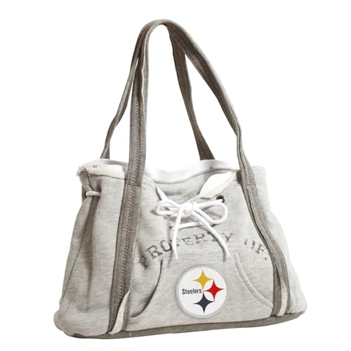 Littlearth NFL Pittsburgh Steelers Hoodie Purse, Team Color, 9.5" x 15.5" x 4"
