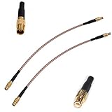 Oiyagai 2pcs RF RG316 Pigtail MCX Male Antenna Connector to MCX Female Coaxial Adapter Extension Cable (30cm/11.8")