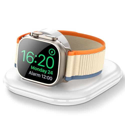for Apple Watch Magnetic Charging Dock - Fast Magnetic Charger Stand, Compatible with Apple Watch Series 2/3/4/5/6/7/8/9/10/Ultra 1 2, Supports Nightstand Mode, Portable Design for Travel