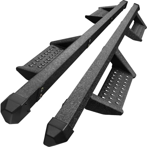 SMANOW Running Boards Side Steps Compatible with 2005-2025 Nissan Frontier Crew Cab. Truck Side Steps Step Bars Made with Heavy Textured Powder Finish Coated Steel.