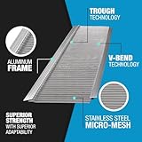 Raptor Gutter Guard – 48 FT. (Nominal) Contractor Grade Stainless Steel Micro-Mesh Gutter Guard Kit with Screws Included. Fits 6 in. & 7 in. Gutters. DIY-Friendly. (7.187 in. x 47.625 in.)