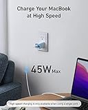 Anker Nano Charger, 47W USB C Charger, 2 Port Compact Foldable GaN Charger for iPhone 16/15 and More Series, Galaxy, Pixel, Compatible with MagSafe