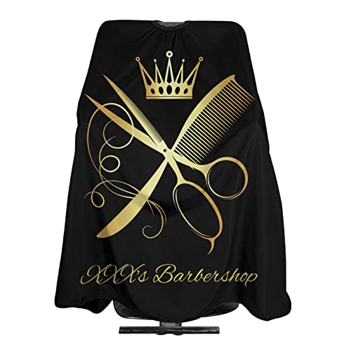 Custom Barber Cape - Add Your Photo, Text or Logo Personalized Salon Cape for Men, Customized Hair Cutting for Home Salon Barbershop