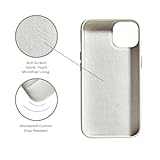 Hutch Hutch The Puffer Case for iPhone 12/12 Pro/12 Pro Max, 13/13 Pro Max, 14 [Full Body Protection] Nappa Leather Plush Down Cover [Non-Slip Anti-Scratch Micro-Fiber Lining] White 12/12 Pro