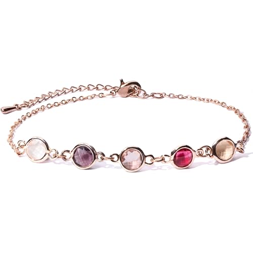 Custom Birthstone Bracelet For Women Friendship Bracelets for Girls Best Friend July June Birthday Gift For Mom Daughter Personalized Family Gift For Her-BR-2HBS