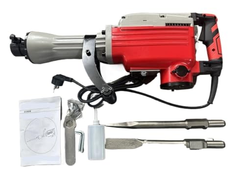 Electric Hammer and Electric Pick 65 Industrial Grade High Power, capable of breaking cement walls and sturdy tools made of cast aluminum material