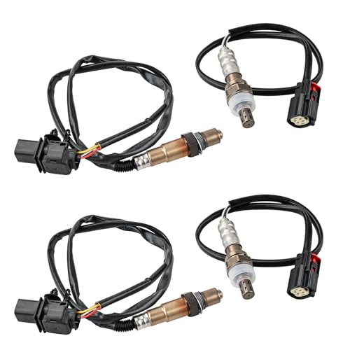 JDMON 4PCS O2 Oxygen Sensor Upstream & Downstream Replacement for Ford F150 V6 3.5L 2011-2014 Turbocharged Compatible with 234-5076, 234-5113, 234-4490, 8F9Z9F472E, 8F9Z9F472B, BE5Z9G444A