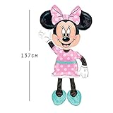 Anagram 34331 Minnie Airwalkers - Pink Dress Foil Mylar Party Balloon, 54", Multicolor, Pack of 1,10116417