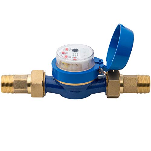 Hunter HC100FLOW 1" Irrigation Flow Meter, Smart Water Meter for Sprinkler Systems, Leak Detection Sensor, Flow Monitoring, Compatible with HC, Pro-HC, HPC, and HCC Controllers